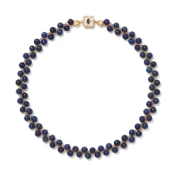 Spanish Baldric Lapis Braided Necklace